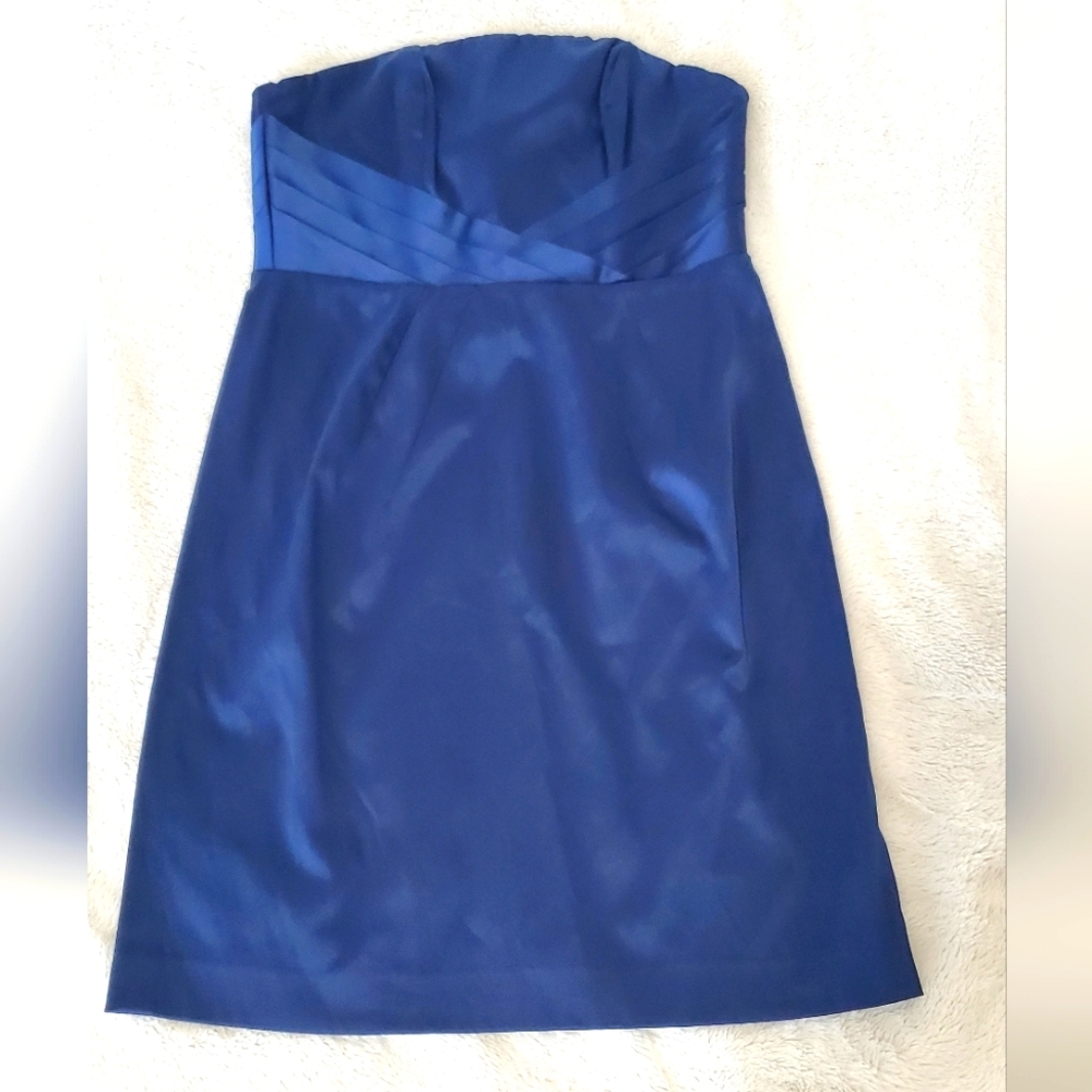 Banana Republic Womens Navy Strapless Dress|4P